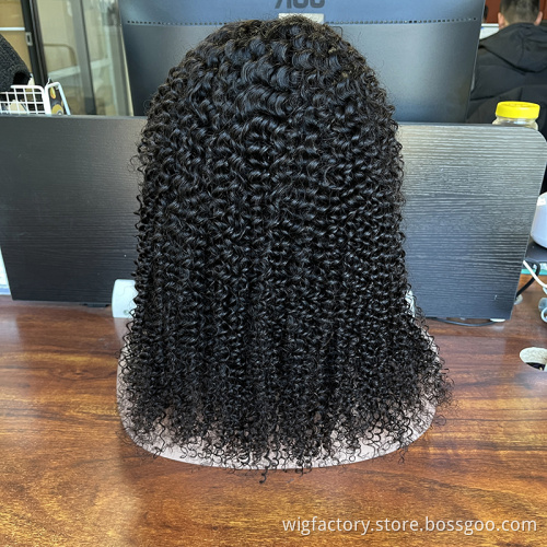 Wholesale curly closure wig, remy brazilian wig 5x5 lace closure human hair wig, cuticle aligned 100 human lace wig